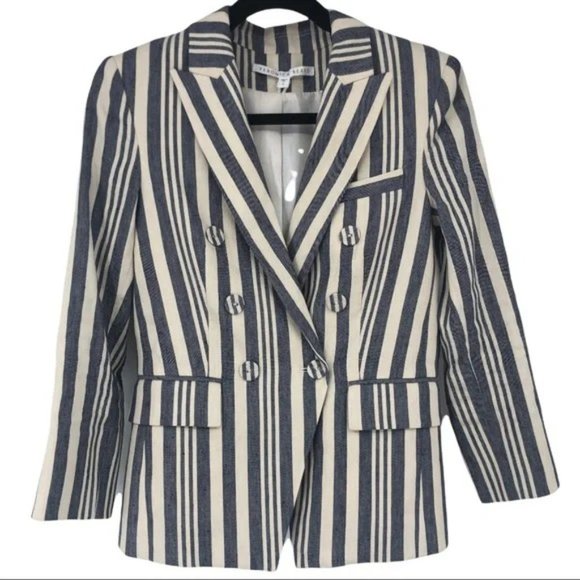 Veronica Beard Striped Geneva Blazer And Carito Short Set Size XS/2 - Picture 6 of 13